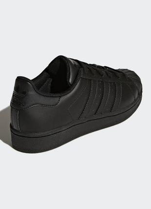 Оригінальні кросівки adidas superstar  all black3 фото