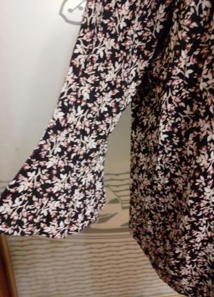 Брендовая трикотажная вискозная блуза лонгслив большого размера батал8 фото