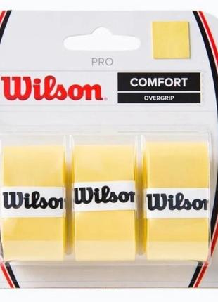 Обмотка wilson pro overgrip yellow 3pack1 фото