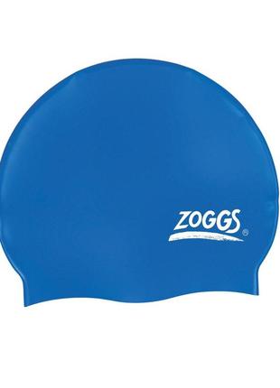 Шапочка для плавання zoggs silicone cap синя1 фото