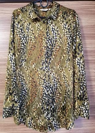 Рубашка в анималистичный принт 16 размер