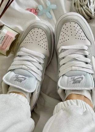 ❗💎в наличии✔️ nike dunk white grey5 фото