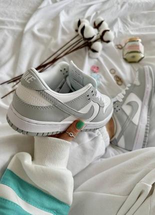 ❗💎в наявності✔️ nike dunk white grey4 фото