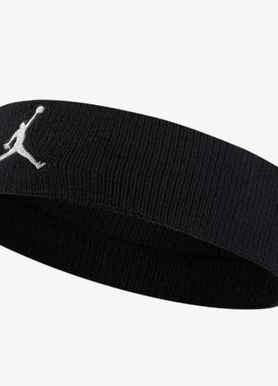 Пов'язка на голову nike jordan jumpman headband чорний, білий уні osfm