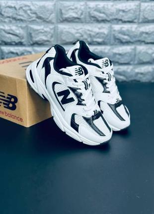 Женские кроссовки new balance чёрно-белые кроссовки нью беленс 35-411 фото