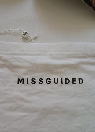 Жіночий білий топ бандо missguided 🐚6 фото