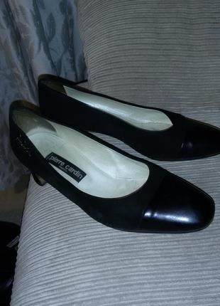 Pierre cardin-легантные замшевые туфли размер 40 (26,5 см)