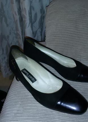Pierre cardin-легантные замшевые туфли размер 40 (26,5 см)2 фото
