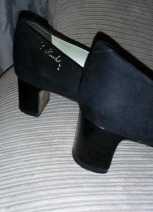 Pierre cardin-легантные замшевые туфли размер 40 (26,5 см)6 фото