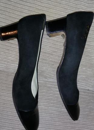Pierre cardin-легантные замшевые туфли размер 40 (26,5 см)9 фото