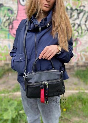 Сумка на довгій ручці cross-body бананка сумочка трендова і стильна кроссбоди3 фото