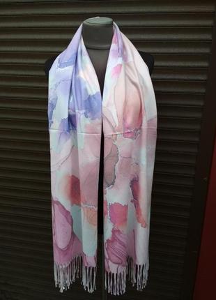 Красивый женский шарф, весенне-осенний, 180х70см, хорошее качество7 фото