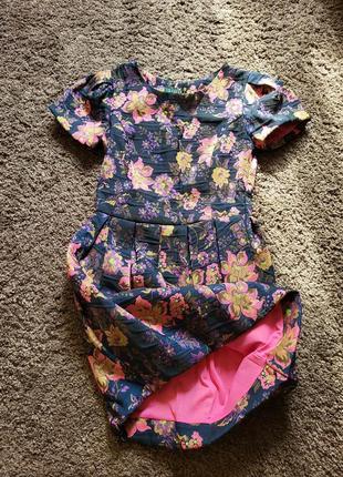 Шикарне плаття парча вишивка квіти ralph lauren