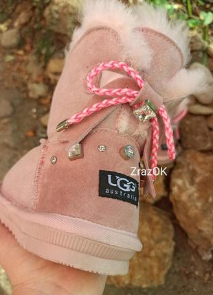 Sale! пудровые розовые угги ботинки сапоги2 фото