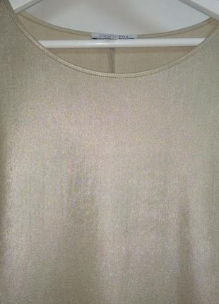 Стрейч блуза футболка с блестящим напылением 20/54-56 размера2 фото
