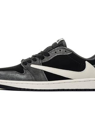 Nike air jordan 1 retro low travis scott silver9 фото