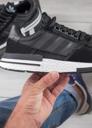 Кросівки чоловічі adidas consortium zx 500 rm black&white