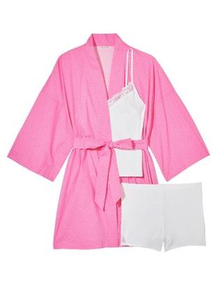 Пижамный комплект 3-в-1 victoria’s secret пижама 3-piece cotton pajama set3 фото
