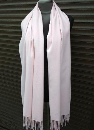 Распродажа, шарф  женский, кашемировый, зимний 180х70см, хорошее качество, цвет пудра2 фото
