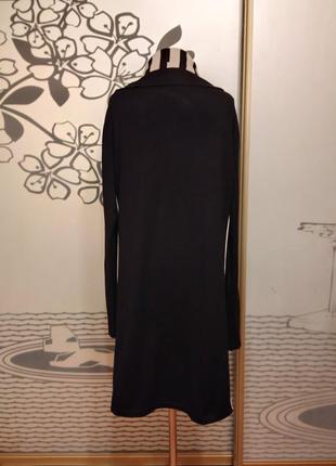 Вискозное трикотажное платье миди на молнии большого размера8 фото