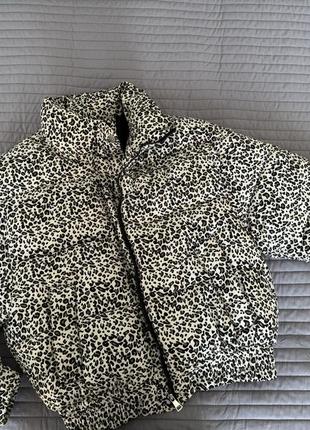 Куртка/пуфер/дутик в леопардовый принт