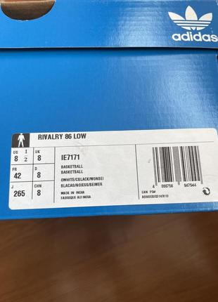 Новые оригинальные кроссовки adidas, кожаные, 42, 8 1/2.10 фото