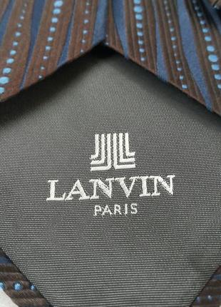 Французский шелковый галстук lanvin6 фото
