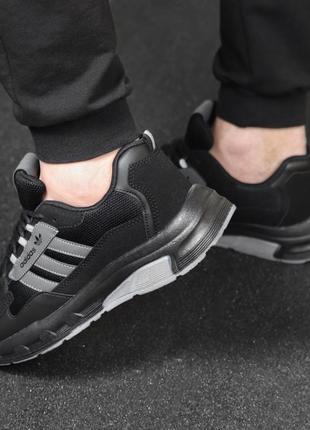 Adidas black running4 фото