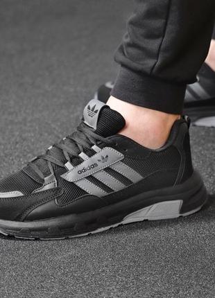 Adidas black running3 фото