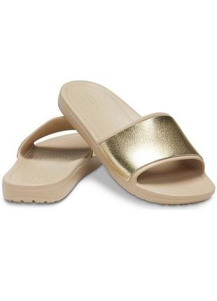 Crocs шлепанцы shine low slide