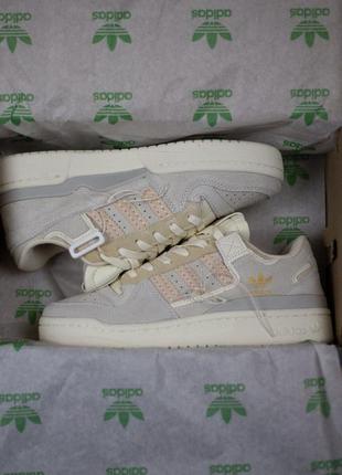 Кроссовки кроси кросівки кросы кроссівки adidas forum 84 low “off white” grey beige адідас форум8 фото