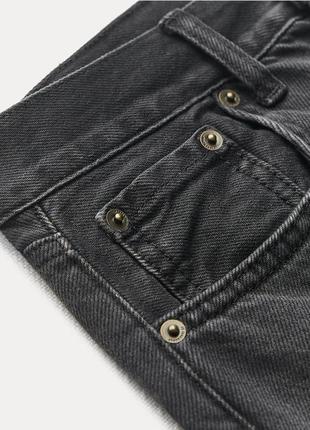 Джинсы zara с zw collection straight-leg high-waist full length jeans3 фото