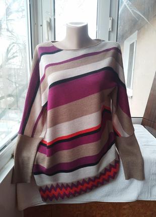 Брендовый шерстяной свитер джемпер пуловер шерсть3 фото