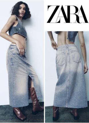 Джинсовая юбка zara, 6688/201