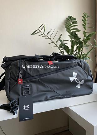 Спортивная сумка оригинал under armour ua contain duo md duffle черная5 фото