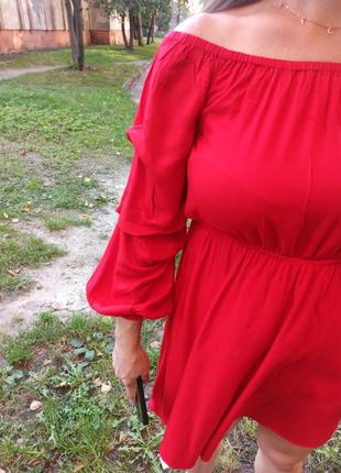 Сукня червоне, яскраве, сукня червоного кольору3 фото