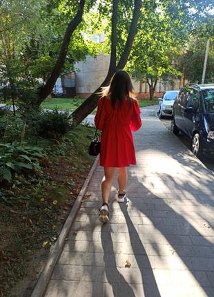 Сукня червоне, яскраве, сукня червоного кольору4 фото