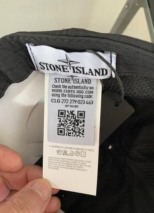 Розпродаж stone island nylon cap ® cтильна нейлонова бейсболк7 фото