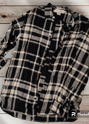 Рубашка теплая в клетку