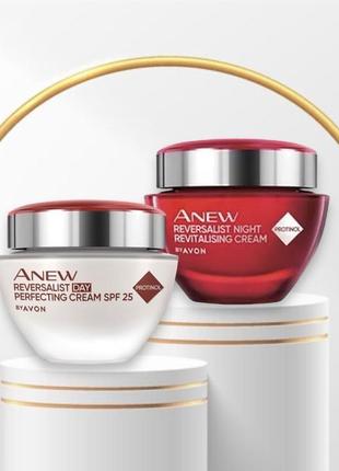 Набір avon денний та нічний крем anew  35+