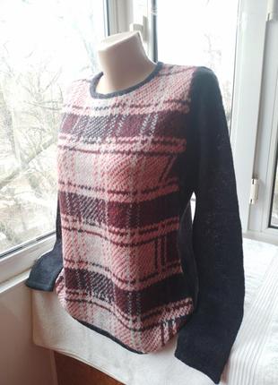 Брендовый шерстяной мохеровый свитер джемпер пуловер шерсть мохер6 фото