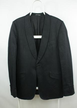 Стильный люкс блейзер пиджак allsaints cotton/linen one btn blazer jacket