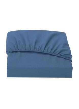 Простынь на резинке microfiber blue1 фото