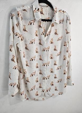 Стильная блуза в лисичках от tu1 фото