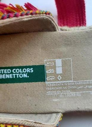 Эспадрильи детские р-ры 32 united colors of benetton5 фото