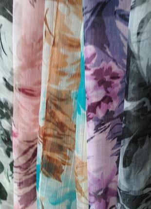 Красивий шарф жіночий, весняний, легкий, льон 150х50см, гарна якість7 фото