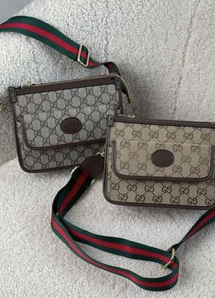 Женская сумка gucci, сумка  гуччи, сумка с принтом гуччи, кросс боди, сумка через плечо, клатч