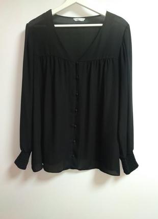 Трендовая блуза на пуговицах манжеты на резинках 20/54-56 размера3 фото