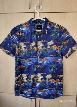 Сорочка-гавайка clockhouse р-р s бавовна