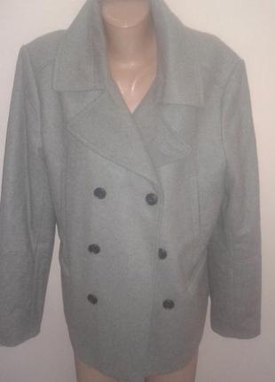 Евро 50 шерсть новое пальто h&m  62% шерсть новое без этикеток